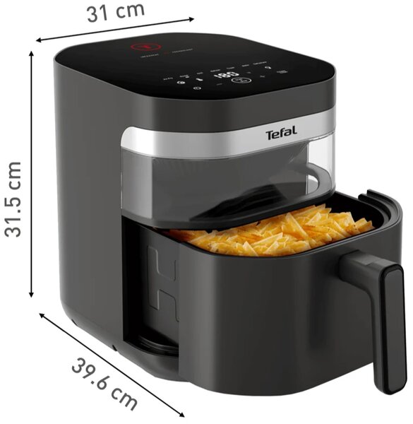 Easy Fry Infrared Horkovzdušná fritéza 7 l, tmavě šedá TEFAL EY832HE0
