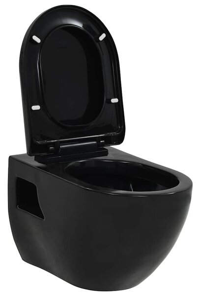 Závěsné WC keramické černé 143023