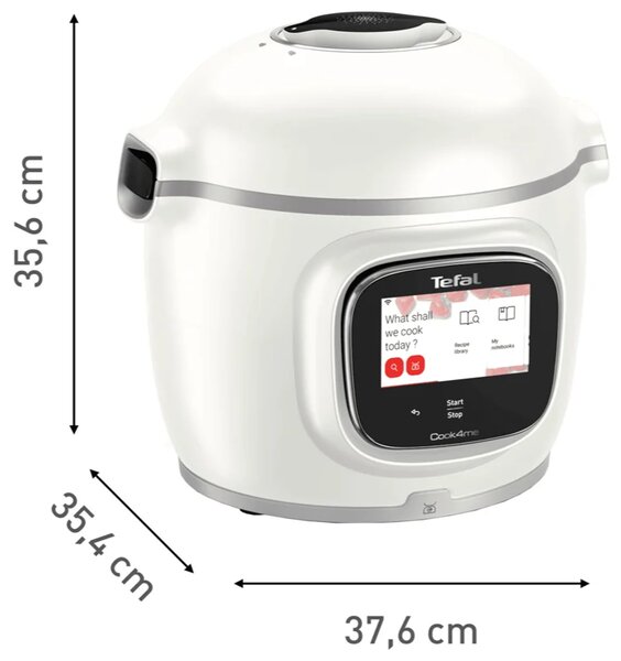 Cook4me+ Touch Pro Multifunkční elektrický tlakový hrnec, bílý TEFAL CY9441F2
