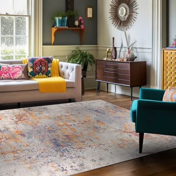 Makro Abra Kusový koberec DENVER G029D Abstraktní moderní vícebarevný Rozměr: 80x150 cm