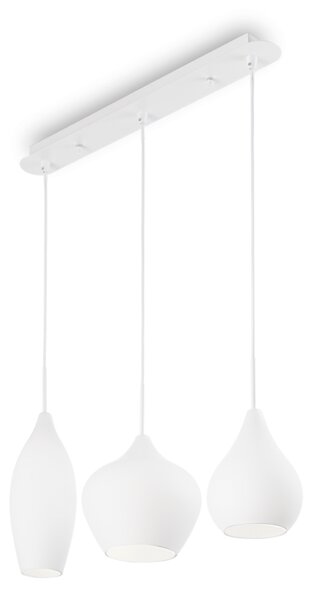 Závěsné svítidlo Ideal lux 111858 SOFT SP3 BIANCO 3xE14 40W