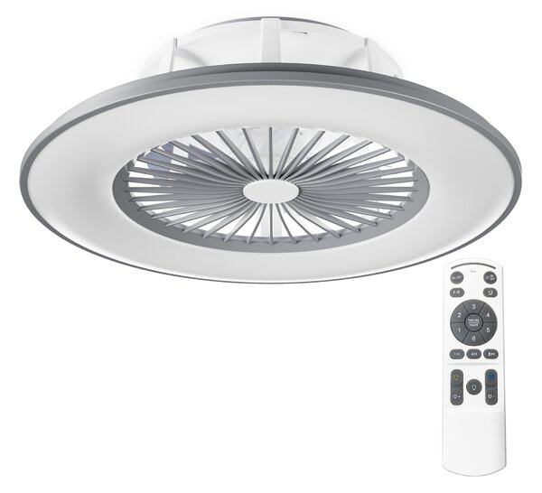 Noaton 11056GR Vega, šedá, stropní ventilátor se světlem