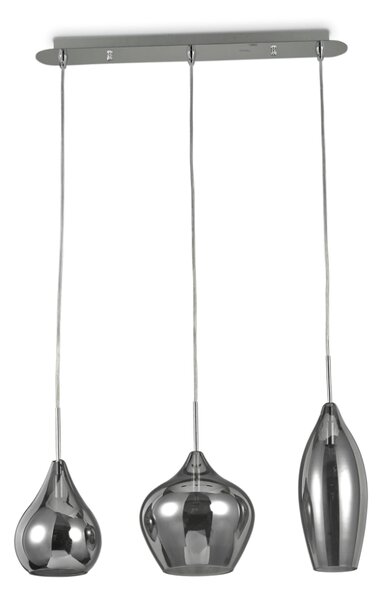 Závěsné svítidlo Ideal lux 111865 SOFT SP3 FUME 3xE14 40W