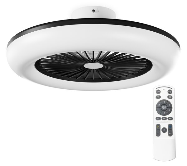 Noaton 11055B Callisto, černá, stropní ventilátor se světlem (Zánovní)