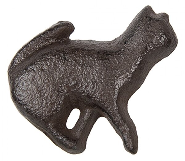 Kovová úchytka / klika běžící kočka – 5x3x5 cm