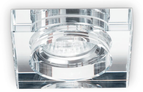 Zápustné svítidlo Ideal lux 114019 BLUES SQUARE trasparente 1xGU10 50W chrom
