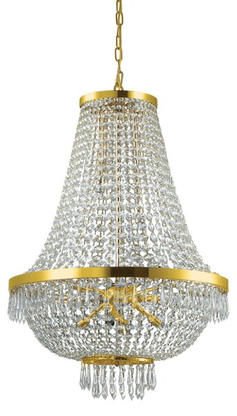 Závěsné svítidlo / Luster Ideal lux 114743 CAESAR SP12 ORO 12xG9 40W zlato