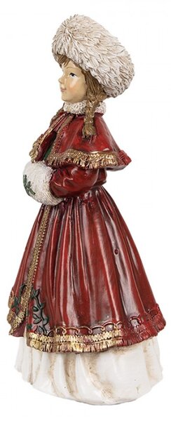 Figurka holčičky v šatech se štuclíkem – 9x7x17 cm