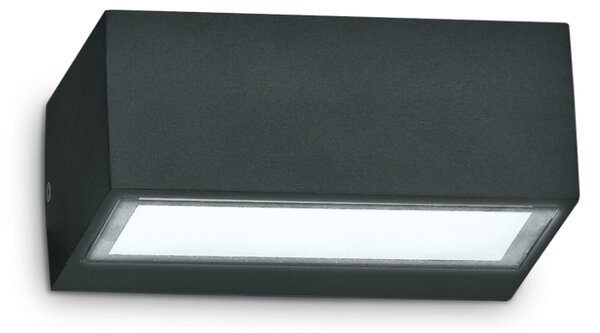 Exteriérové ​​nástěnné svítidlo Ideal lux 115375 TWIN AP1 NERO 1xG9 28W IP44