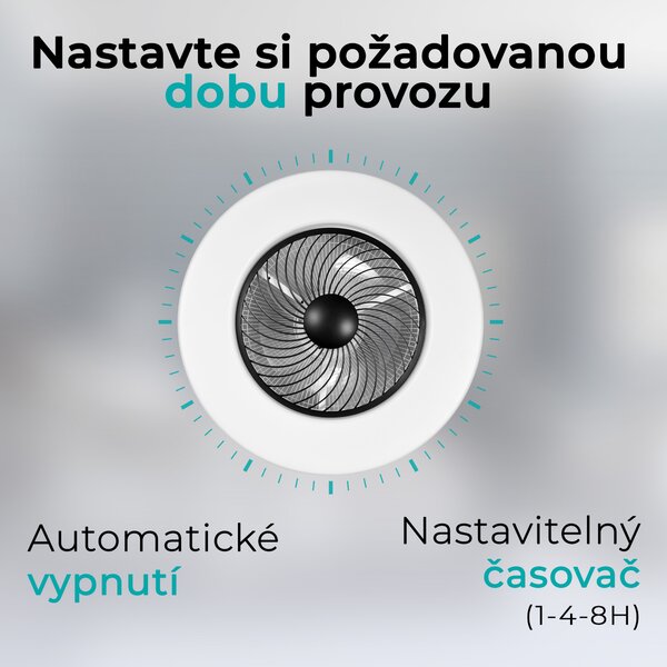 Noaton 12058B Triton, černá, stropní ventilátor se světlem