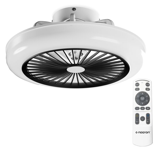 Noaton 11045B Polaris, černá, stropní ventilátor se světlem (Zánovní)