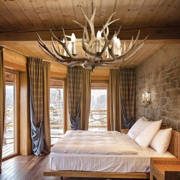 Závěsné svítidlo / Luster Ideal lux 115504 CHALET SP8 8xE14 40W