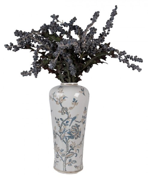 Vysoká keramická váza v čínském stylu Jingdezhen – 17x39 cm