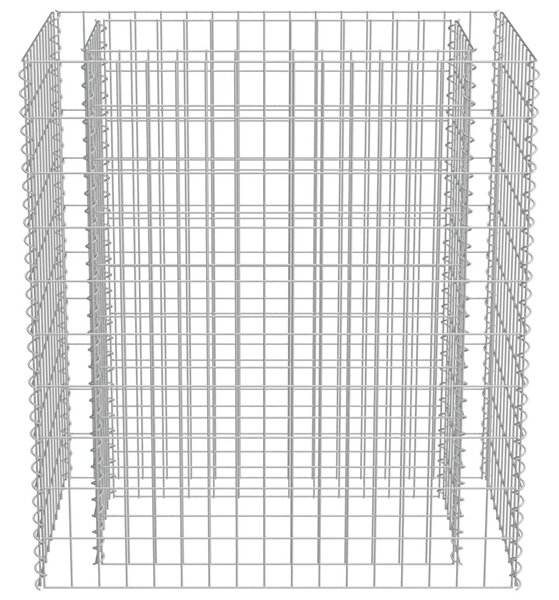 Gabionový vyvýšený záhon pozinkovaná ocel 90 x 50 x 100 cm 143568