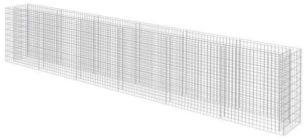 Gabionový vyvýšený záhon pozinkovaná ocel 540 x 50 x 100 cm 143566