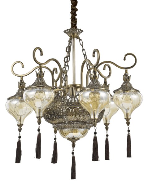 Závěsné svítidlo Ideal lux 116006 HAREM SP9 9xE27 60W leštěný