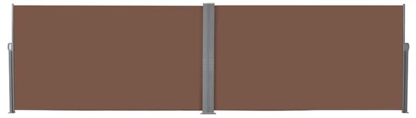 Zatahovací boční markýza / zástěna 160 x 600 cm hnědá 143681