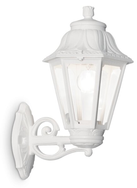 Exteriérové ​​nástěnné svítidlo Ideal lux 120423 ANNA AP1 BIG BIANCO 1xE27 60W IP44
