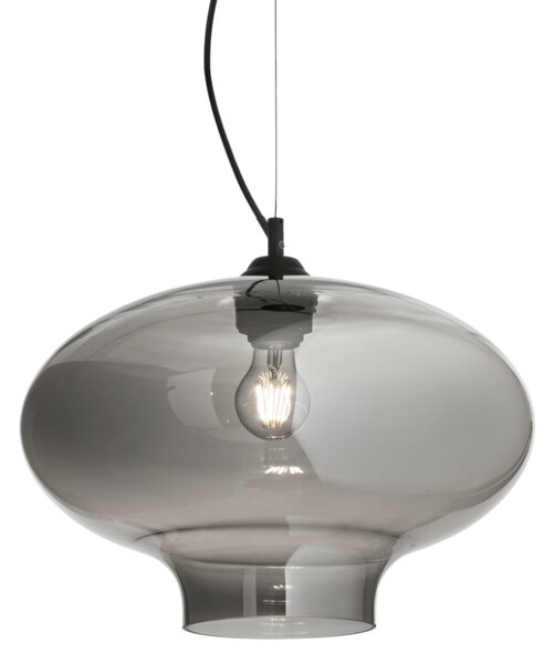 Závěsné svítidlo Ideal lux 120904 BISTRO SP1 ROUND FUME 1xE27 60W černá