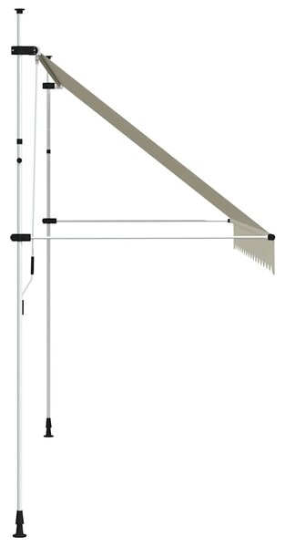 Ručně zatahovací markýza 350 cm krémová 143697