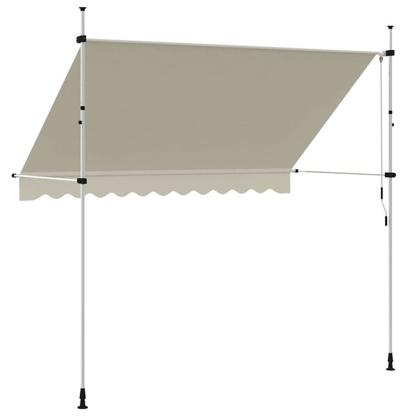 Ručně zatahovací markýza 300 cm krémová 143696