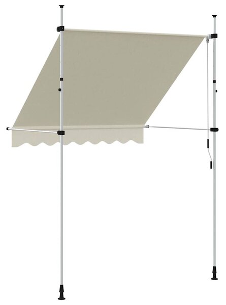 Ručně zatahovací markýza 200 cm krémová 143694