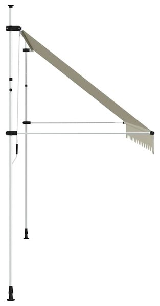 Ručně zatahovací markýza 400 cm krémová 143698