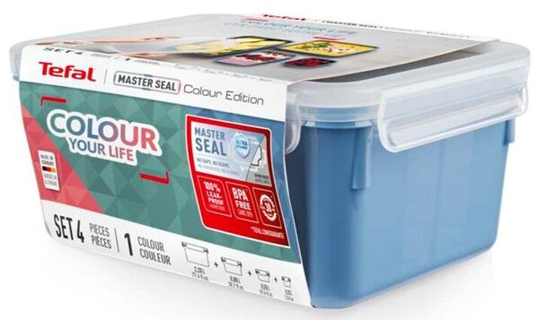 Master Seal Color Dózy, set 4 ks, modrá TEFAL N1030810