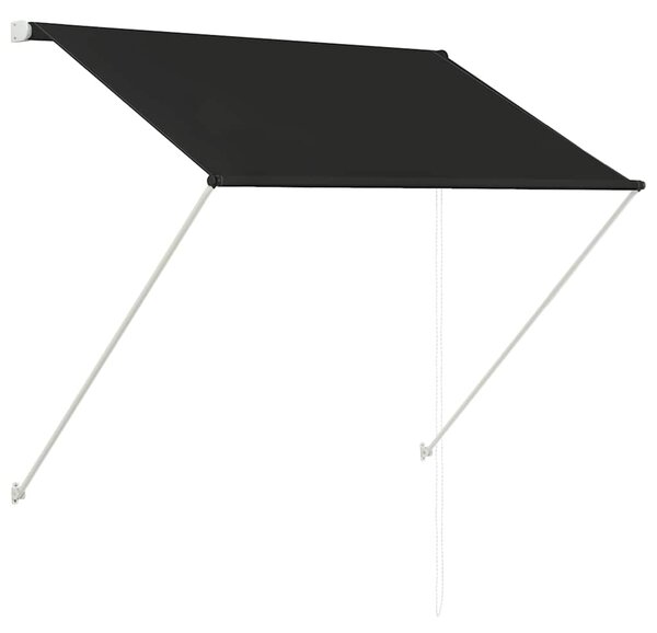 Zatahovací markýza antracitová 150 x 150 cm 143758
