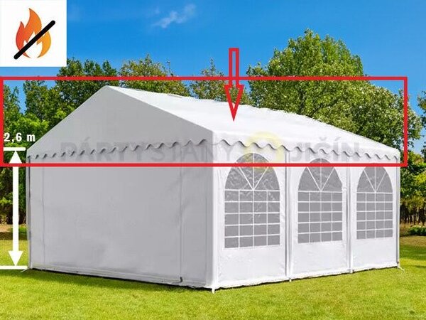PVC Střešní plachta 4x6m Max+ 2,6m barva Bílá