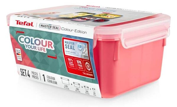 Master Seal Color Dózy, set 4 ks, červená TEFAL N1030910