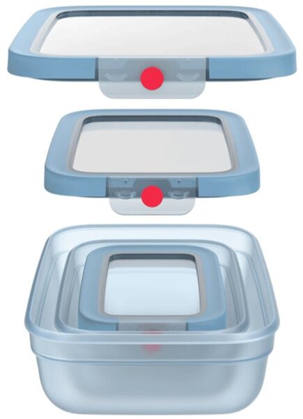 OneClick Dózy, set 3 ks, modrá TEFAL N1230210