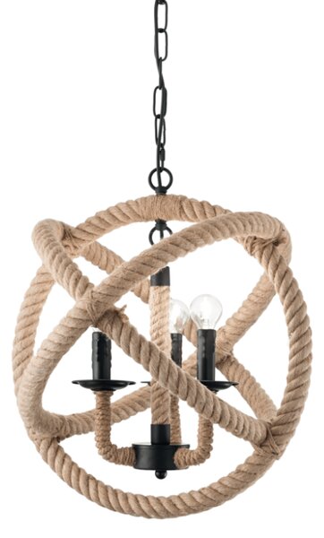 Závěsné svítidlo Ideal lux 130903 CORDA SP3 3xE14 40W černá