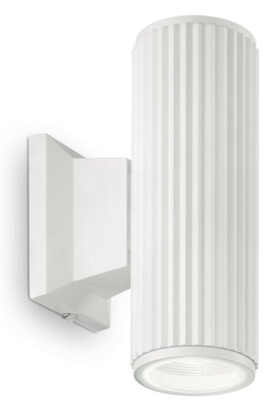 Exteriérové ​​nástěnné svítidlo Ideal lux 129457 BASE AP2 BIANCO 2xGU10 28W IP44