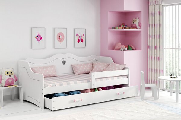 Dětská postel s úložným prostorem a matrací 80x160 LARISA