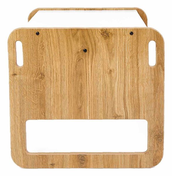 Set dětský stolek a židle Spaxie 2 (bílá + naturální)