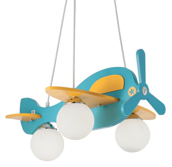 Závěsné svítidlo Ideal lux 136325 AVION-1 SP3 3xE14 40W žlutá / modrá