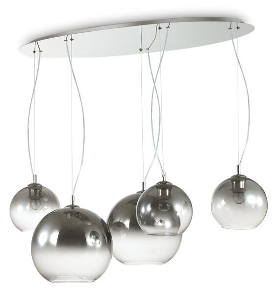 Závěsné svítidlo Ideal lux 138305 DISCOVERY FADE SP5 5xE27 60W chrom