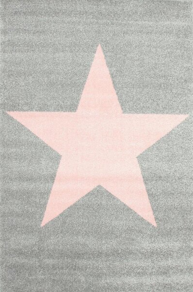 Dětský kusový koberec Hvězda šedý 120x170cm