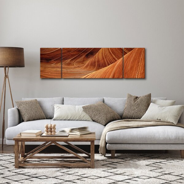 Obraz - Červený písek (170x50 cm)