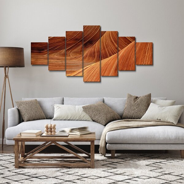 Obraz - Červený písek (210x100 cm)