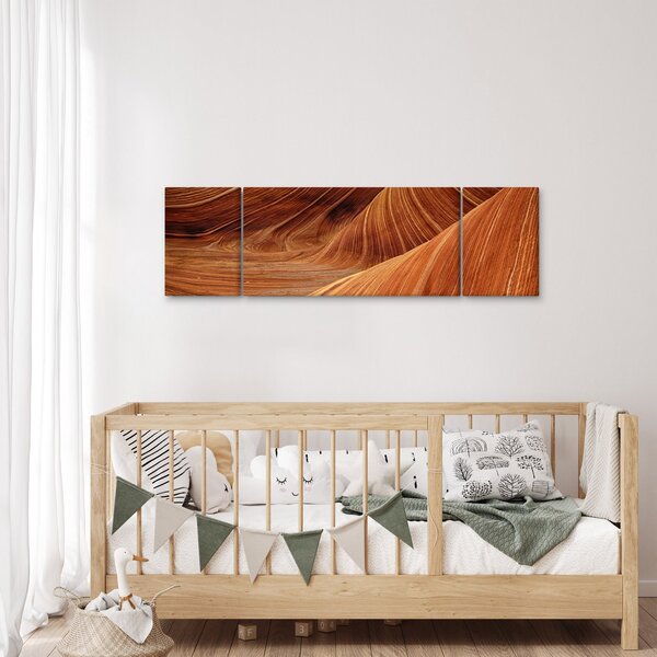 Obraz - Červený písek (170x50 cm)