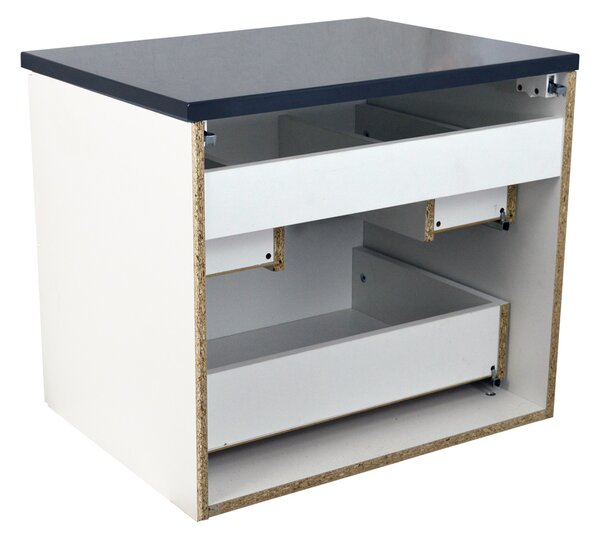 Comodo Koupelnová skříňka pod deskové umyvadlo Agria NEW W 60-HD - bílá/antracit