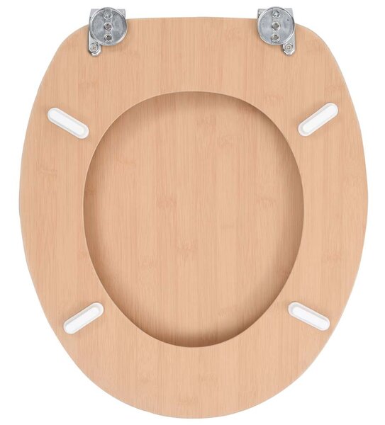 WC sedátko s víkem MDF motiv bambusu 143927
