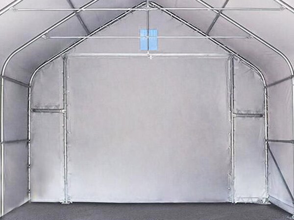 Mobilní skladová hala 6x8m PVC 720HD Professional barva Šedá