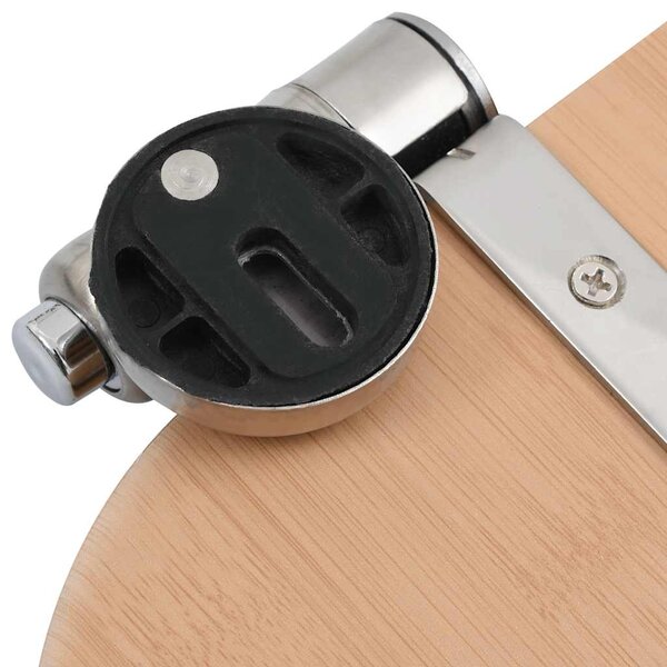 WC sedátko s funkcí pomalého sklápění MDF motiv bambusu 143926