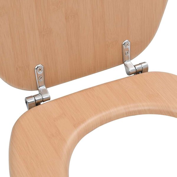 WC sedátko s víkem MDF motiv bambusu 143927