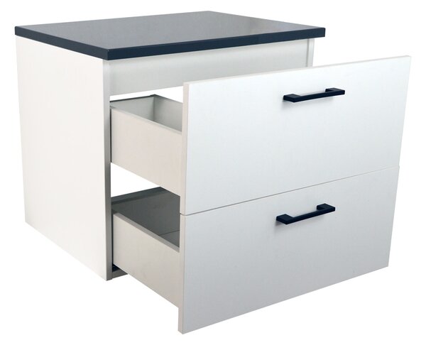 Comodo Koupelnová skříňka pod deskové umyvadlo Agria NEW W 60-HD - bílá/antracit