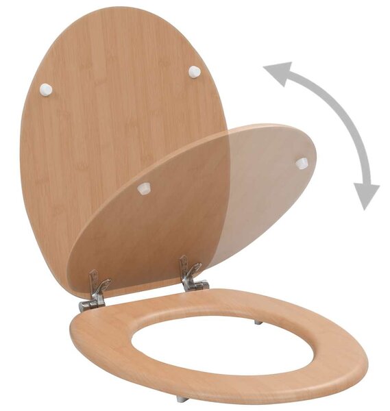 WC sedátko s víkem MDF motiv bambusu 143927
