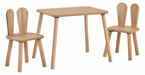 Set dětský stolek a 2 židle Tavosan (ořech). Akce -18%